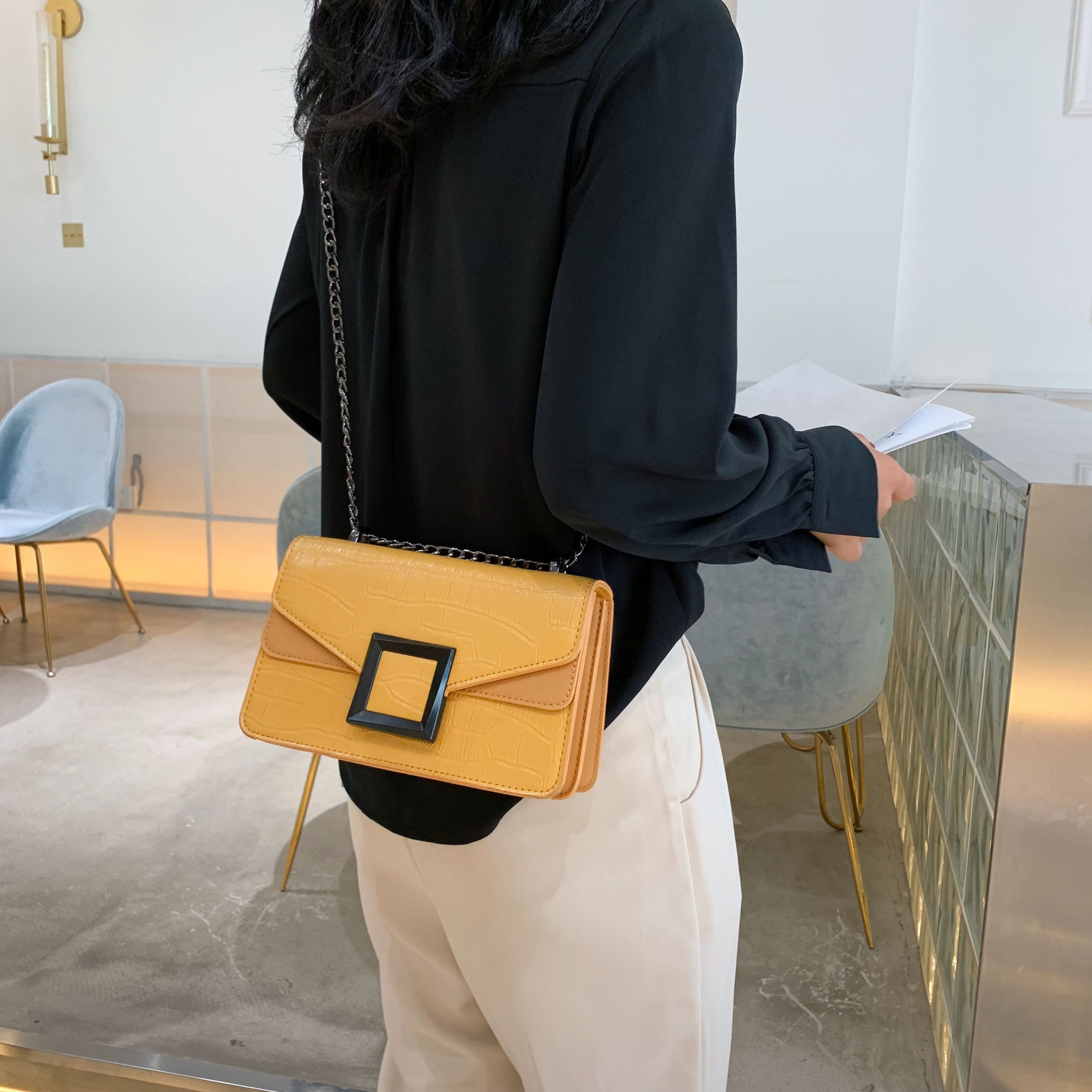Chain Handbag Leather Bag Chain Handbag Leather Bag