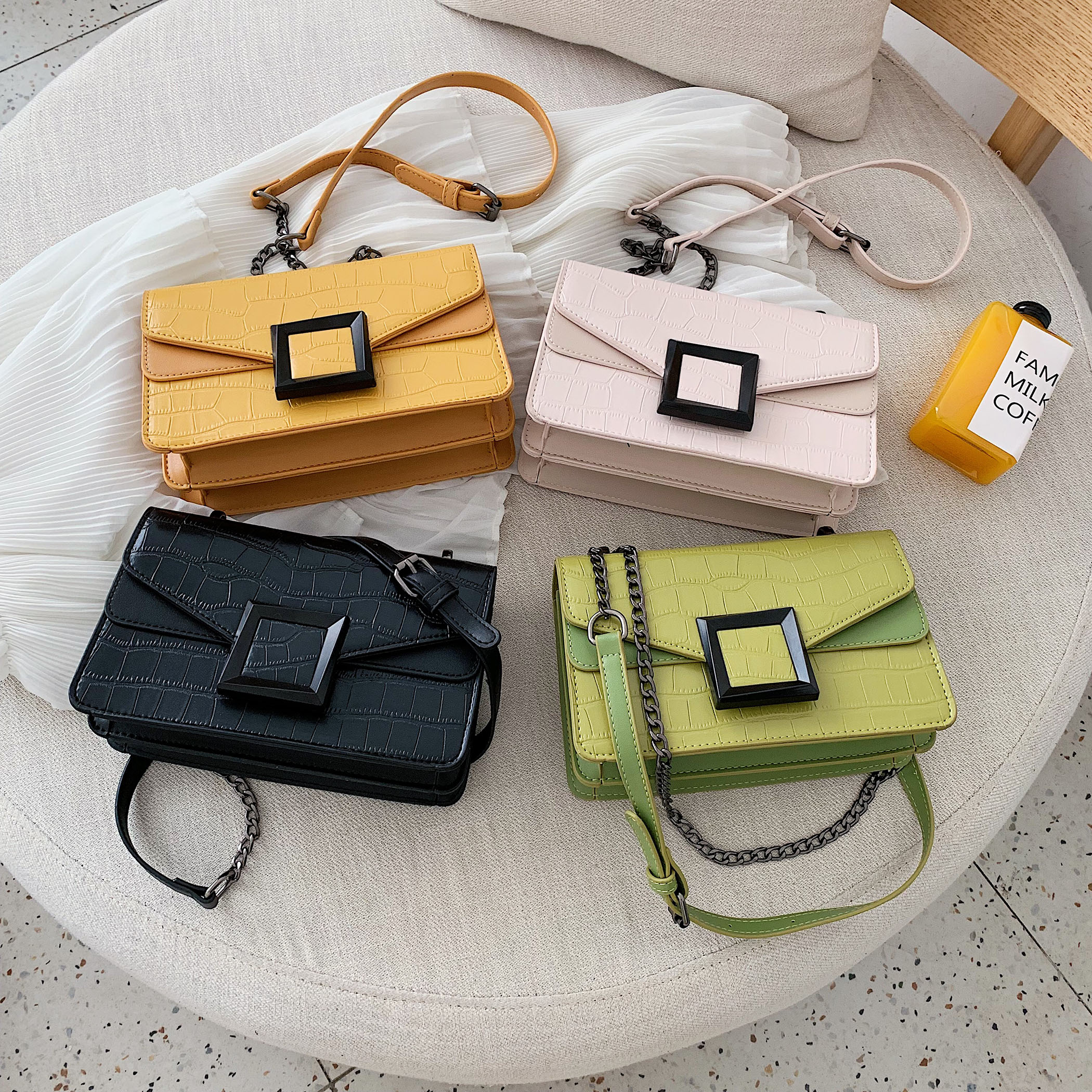 Chain Handbag Leather Bag Chain Handbag Leather Bag