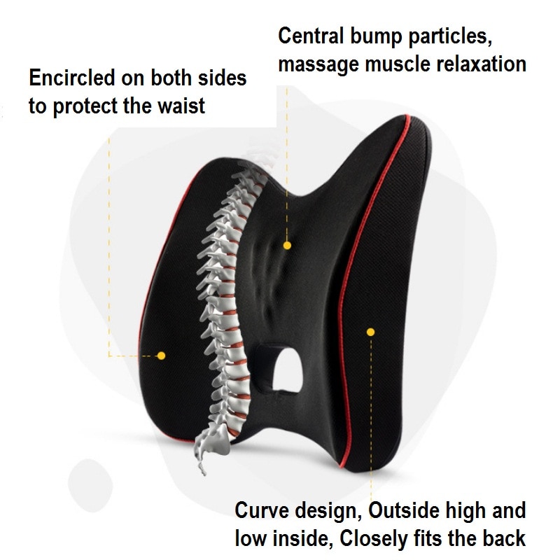 Chair Back Support Breathable Back Cushion