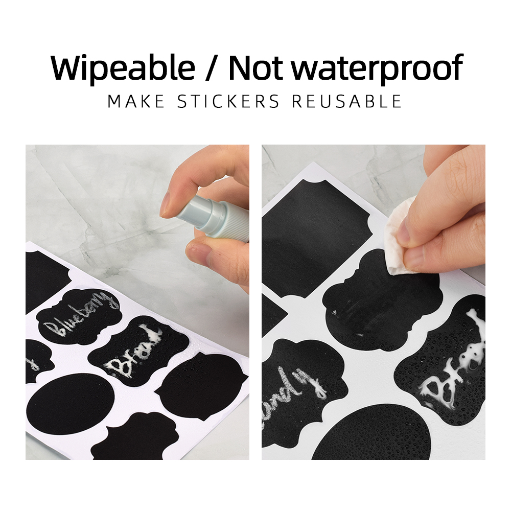 Chalkboard Jar Labels with Pen (140pcs) Chalkboard Jar Labels with Pen (140pcs)
