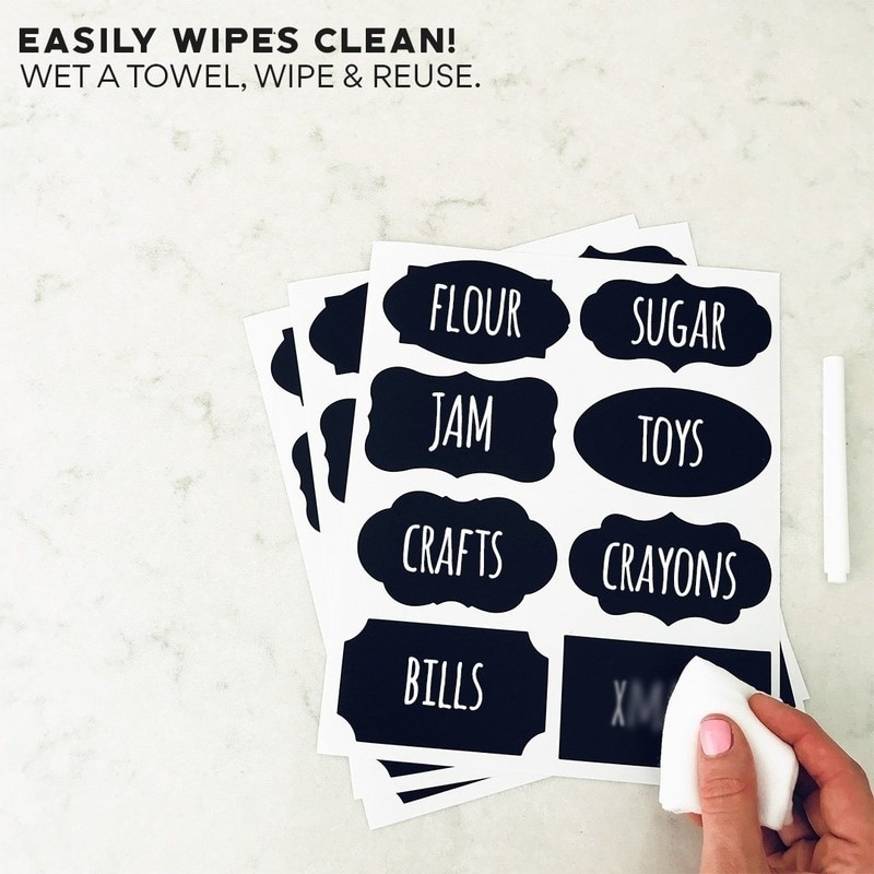 Chalkboard Sticker Labels Sign (250 Pcs) Chalkboard Sticker Labels Sign (250 Pcs)