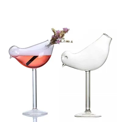 Champagne and Wine Bird Cocktail Glass (2 pcs) Champagne and Wine Bird Cocktail Glass (2 pcs)