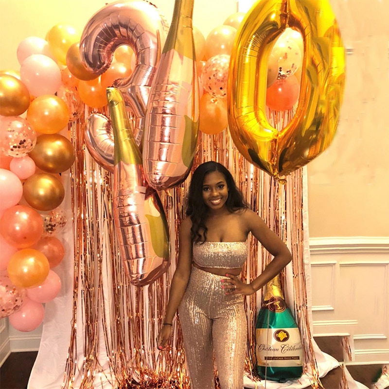 Champagne Bottle Balloons Foil Decors (3pcs) Champagne Bottle Balloons Foil Decors (3pcs)