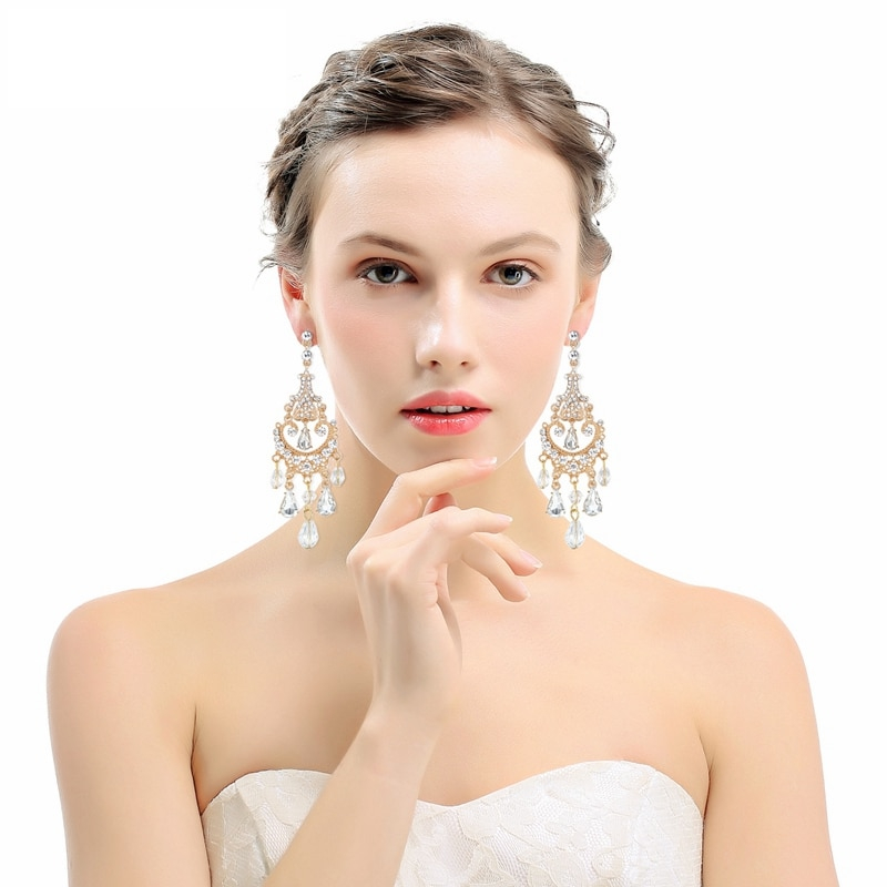 Chandelier Earrings Long Crystal Earrings Chandelier Earrings Long Crystal Earrings