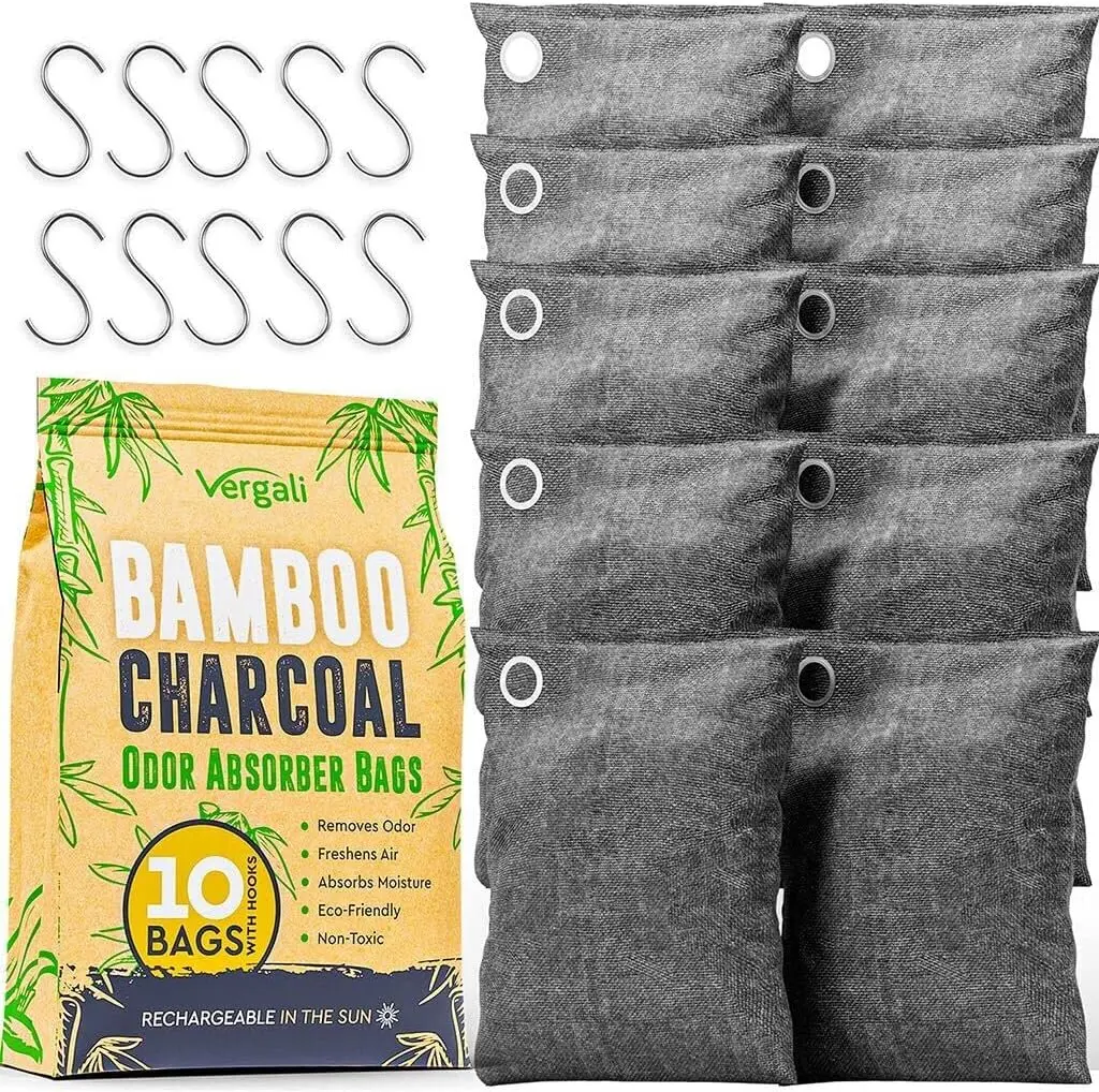 Charcoal Deodorizer Bags (3/6Pcs) Charcoal Deodorizer Bags (3/6Pcs)