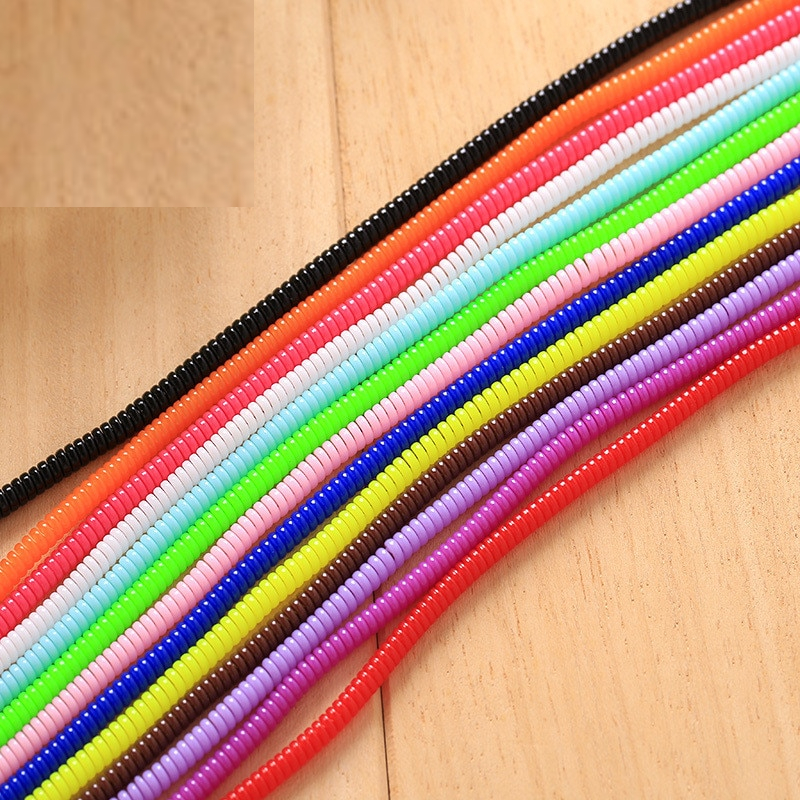 Charger Cable Protector Spiral Wrap (3 pcs) Charger Cable Protector Spiral Wrap (3 pcs)
