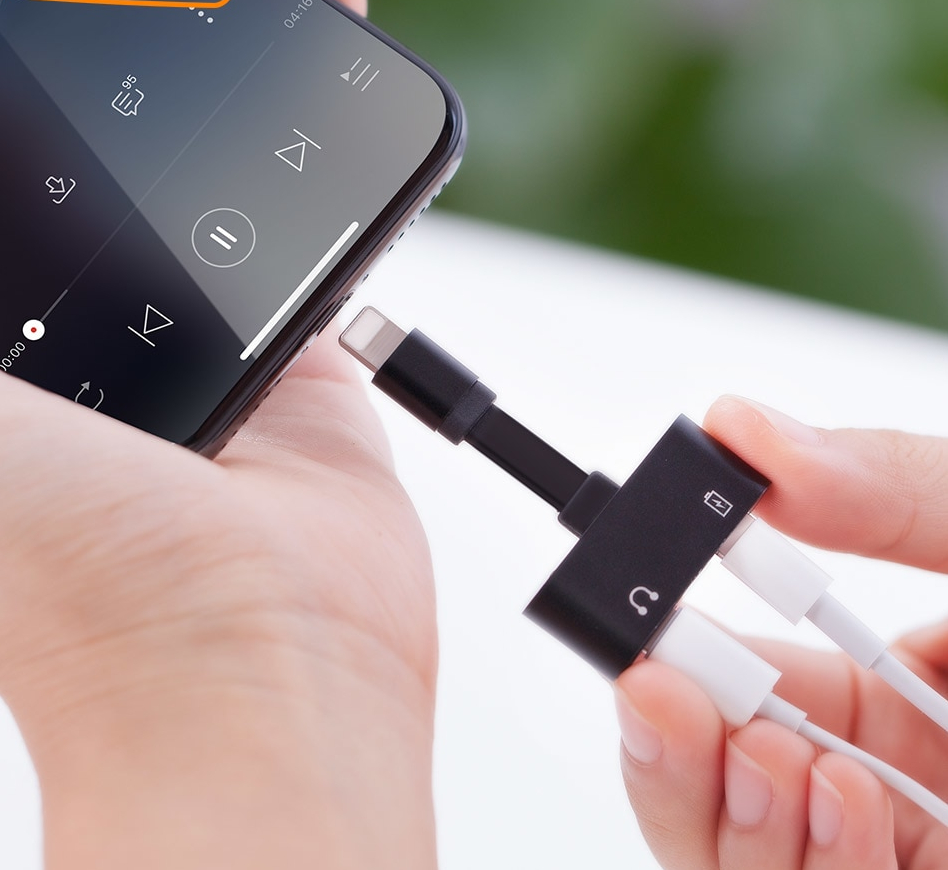 Charger Headphone Lightning Splitter Charger Headphone Lightning Splitter