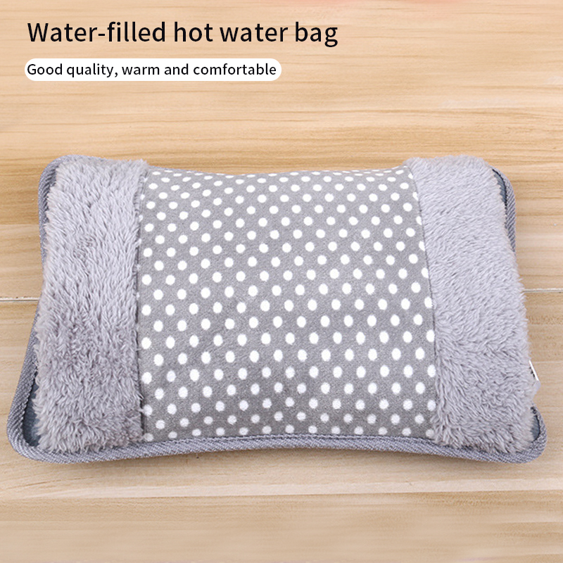 Charging Electric Hot Water Bag Rechargeable Winter Hand Warmer Dot Pattern Double Insert Hand Warmer Hot Water Bag Charging Electric Hot Water Bag Rechargeable Winter Hand Warmer Dot Pattern Double Insert Hand Warmer Hot Water Bag