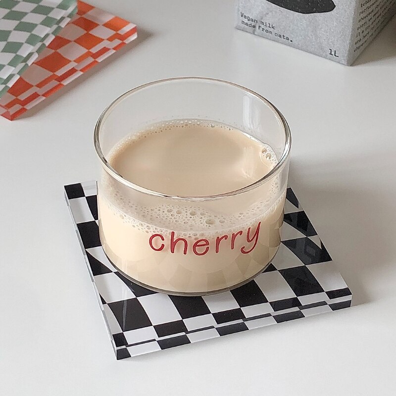 Checkerboard Acrylic Tea Coaster