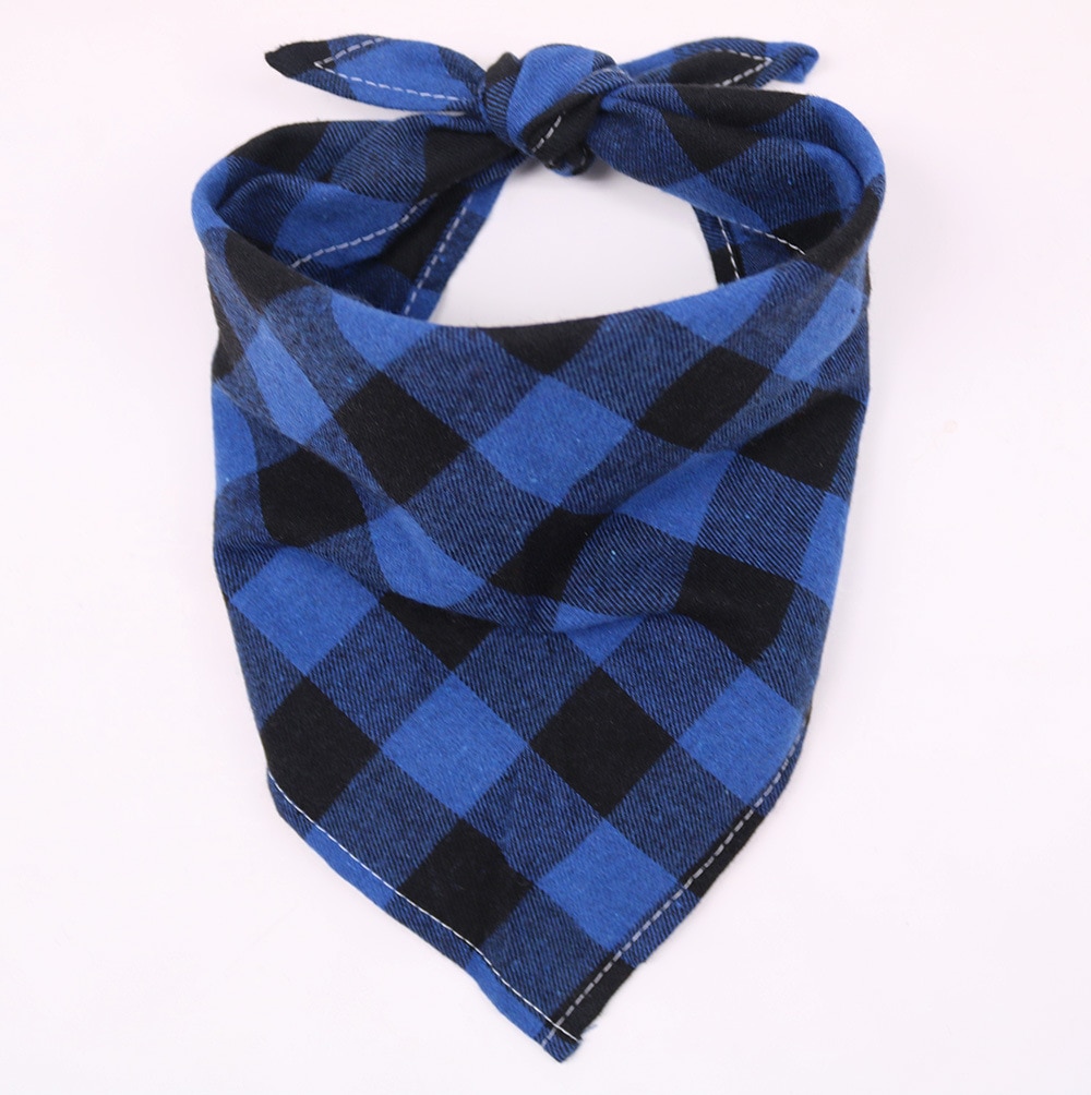 Checkered Dog Neck Scarf