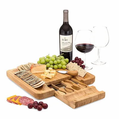 Cheese Board with Knives Wooden Board Cheese Board with Knives Wooden Board