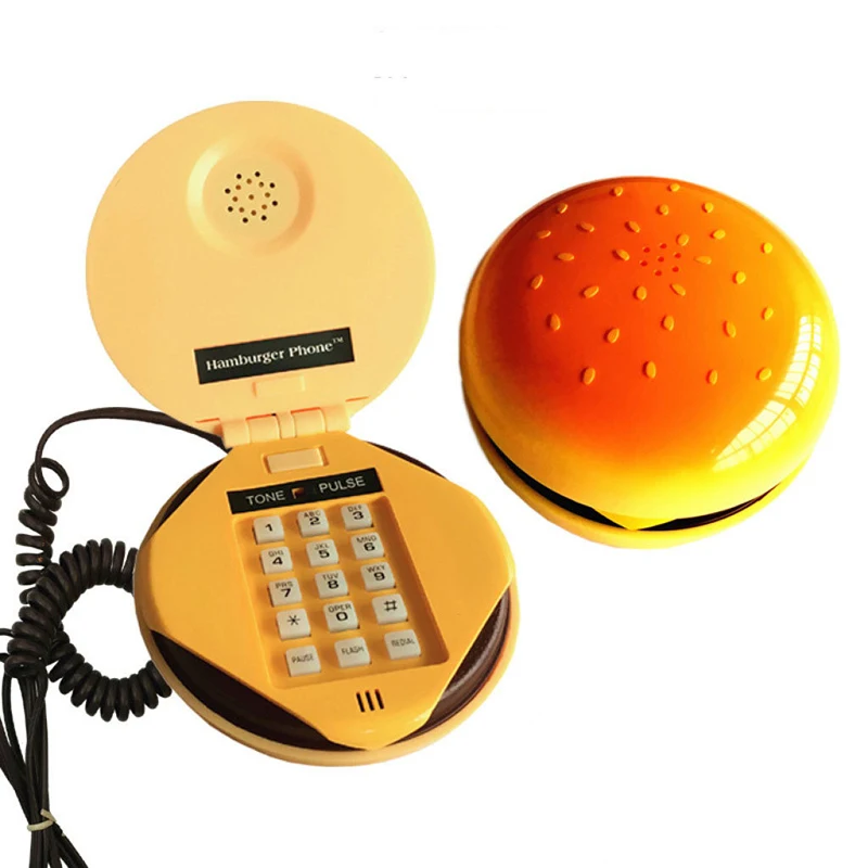 Cheeseburger Burger Phone Telephones Landline Corded Phone Desktop Phone For Home Hotel Office Decoration Cheeseburger Burger Phone Telephones Landline Corded Phone Desktop Phone For Home Hotel Office Decoration