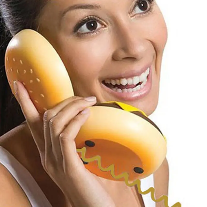 Cheeseburger Burger Phone Telephones Landline Corded Phone Desktop Phone For Home Hotel Office Decoration Cheeseburger Burger Phone Telephones Landline Corded Phone Desktop Phone For Home Hotel Office Decoration