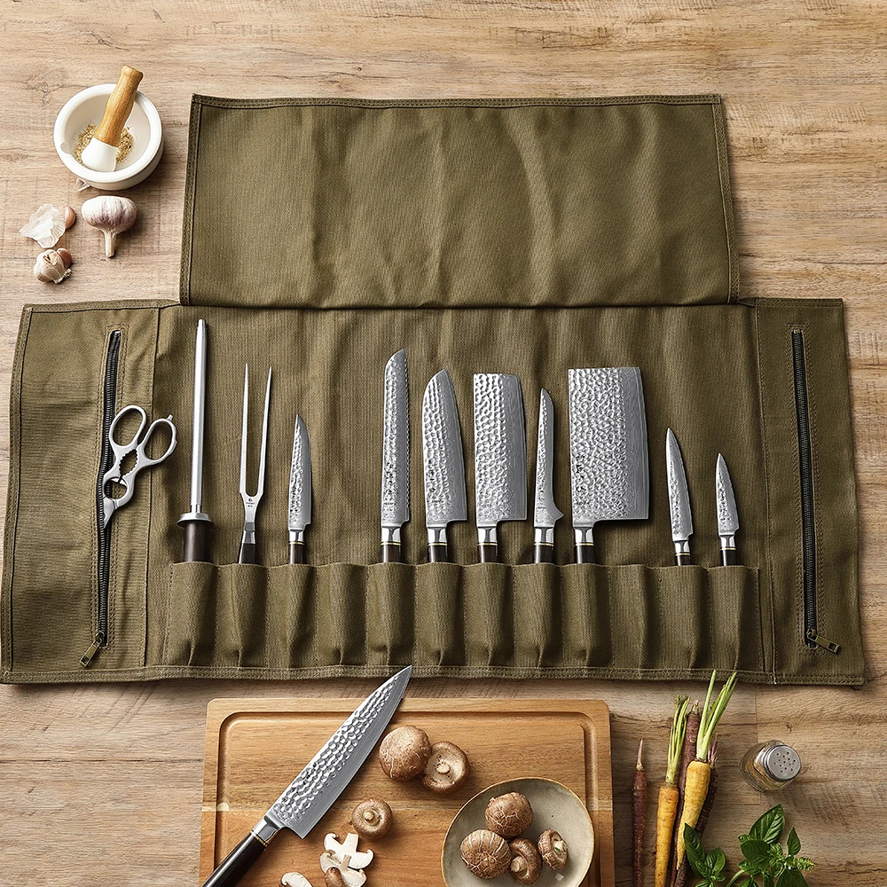 Chef Knife Bag Kitchen Accessories Kitchenware Knife Organizer Oil Wax Canvas Crazy Horse Lather Knife Roll Bag Chef Knife Bag Kitchen Accessories Kitchenware Knife Organizer Oil Wax Canvas Crazy Horse Lather Knife Roll Bag