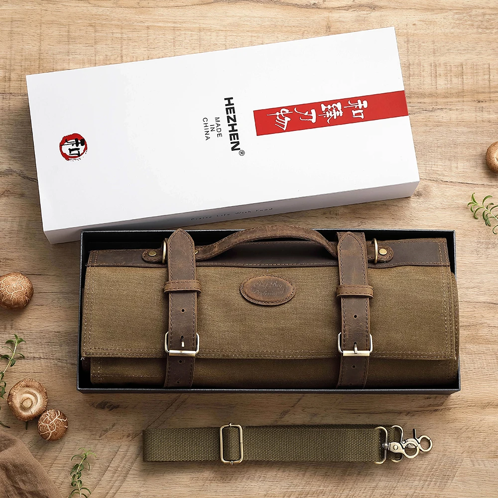 Chef Knife Bag Kitchen Accessories Kitchenware Knife Organizer Oil Wax Canvas Crazy Horse Lather Knife Roll Bag Chef Knife Bag Kitchen Accessories Kitchenware Knife Organizer Oil Wax Canvas Crazy Horse Lather Knife Roll Bag