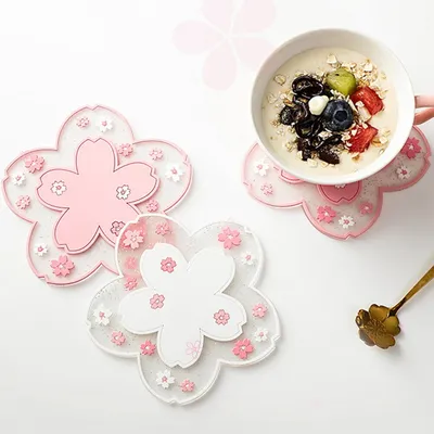 Cherry Blossom Coaster Table Decor (2pcs)