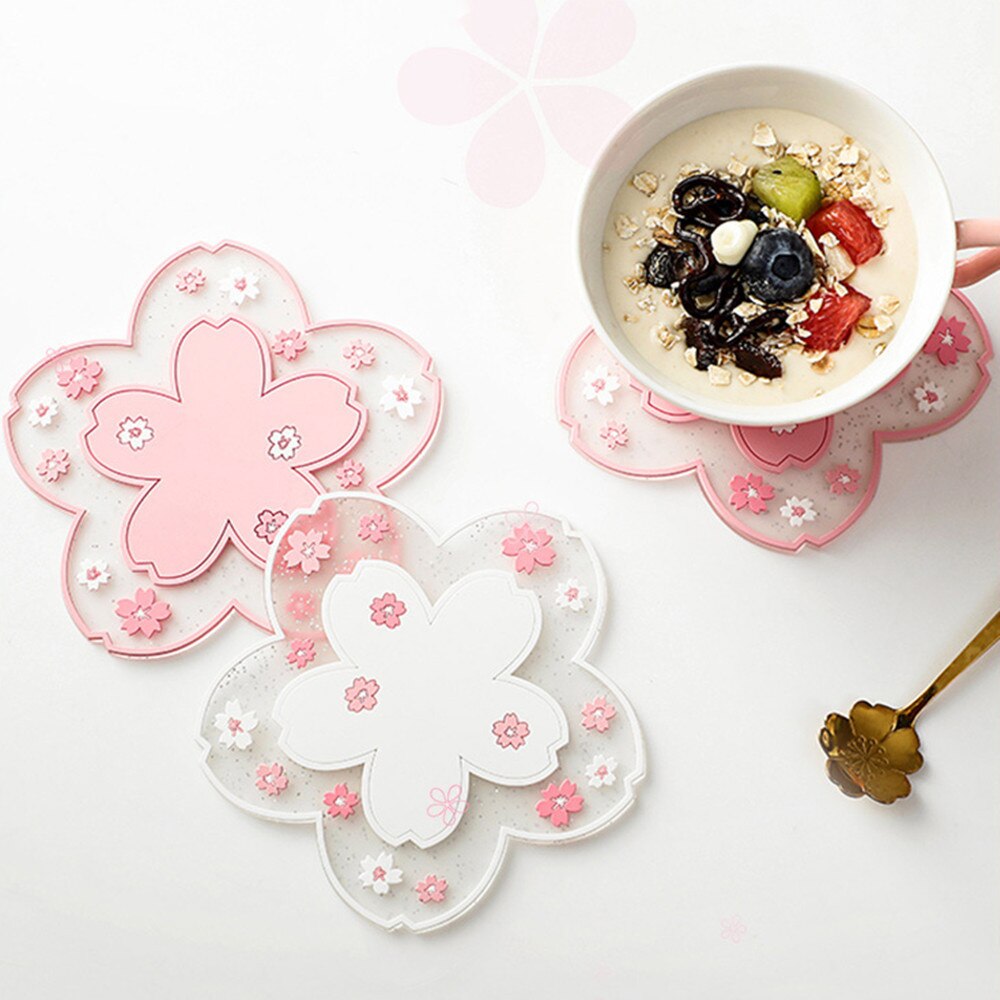 Cherry Blossom Coaster Table Decor (2pcs)