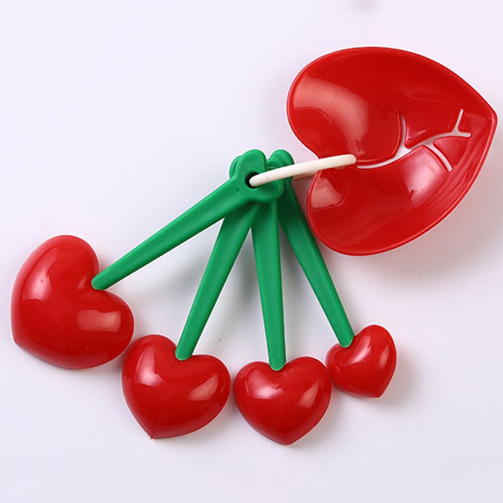 Cherry Heart Measuring Spoons (5pcs) Cherry Heart Measuring Spoons (5pcs)