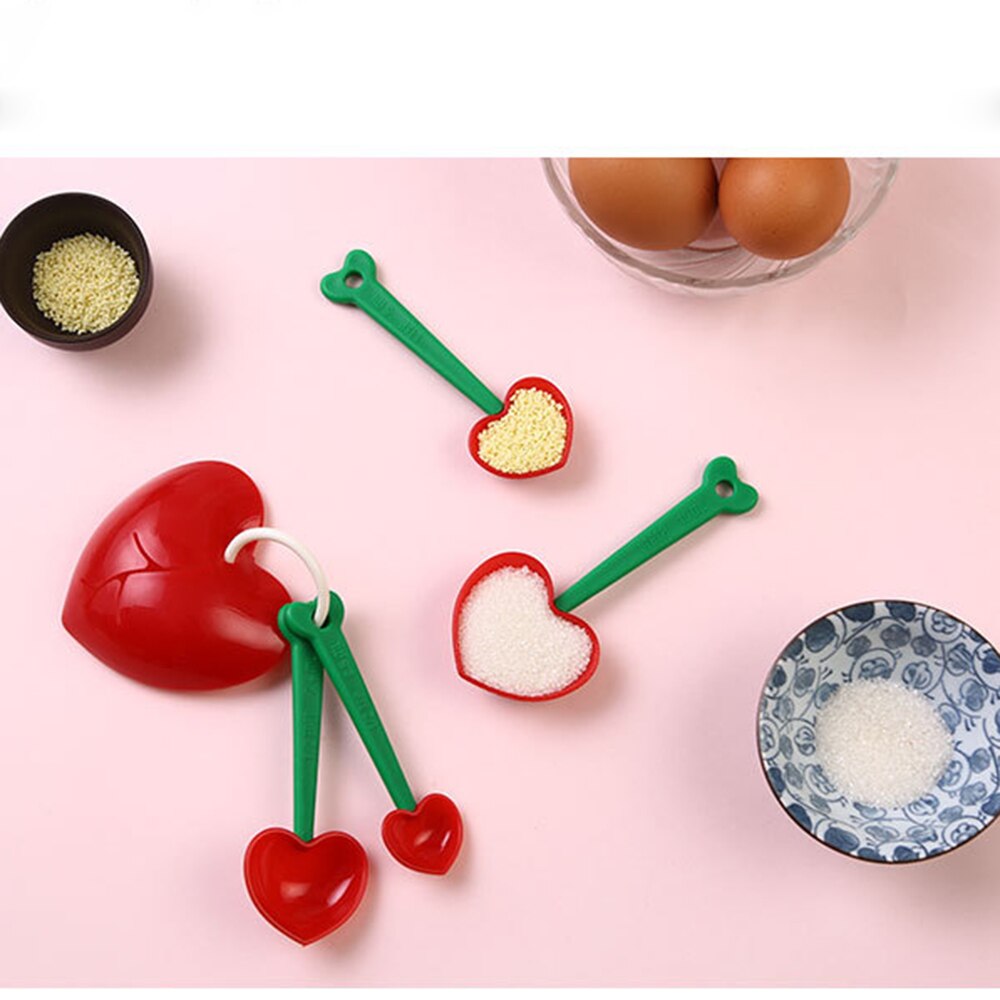 Cherry Heart Measuring Spoons (5pcs) Cherry Heart Measuring Spoons (5pcs)