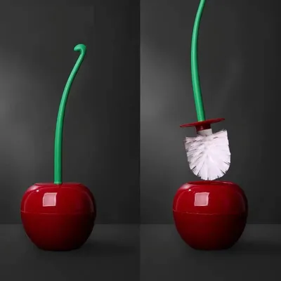 Cherry Toilet Brush with Holder Cherry Toilet Brush with Holder