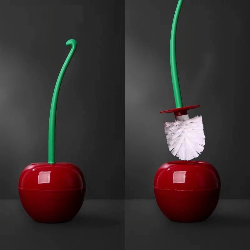 Cherry Toilet Brush with Holder Cherry Toilet Brush with Holder