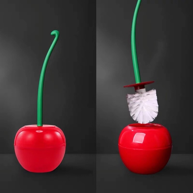 Cherry Toilet Brush with Holder Cherry Toilet Brush with Holder