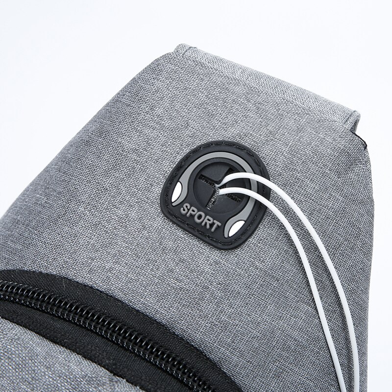 Chest Bag Fashion Solid Color Men Chest Bag Outdoor Casual Fashion One Shoulder Crossbody Bag