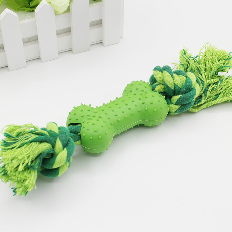 Chewing Cotton Rope Bone Dog Toy