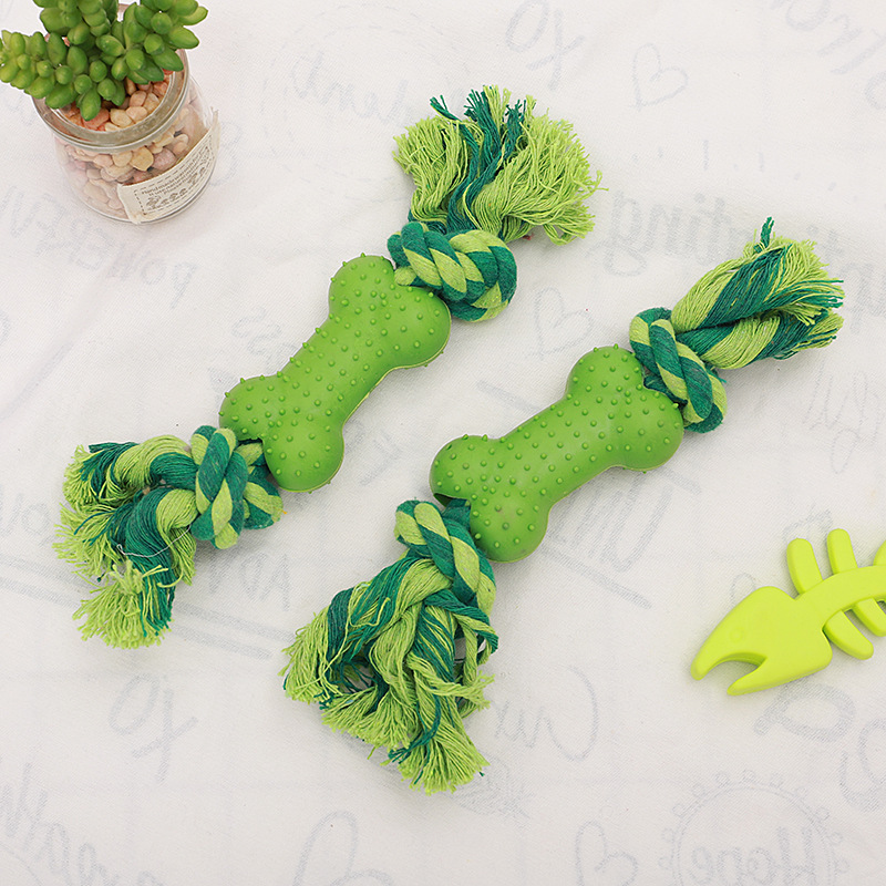 Chewing Cotton Rope Bone Dog Toy Chewing Cotton Rope Bone Dog Toy