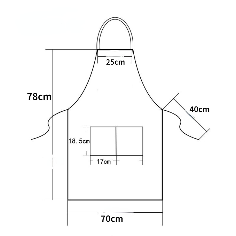 Chic Working Canvas Apron Chic Working Canvas Apron