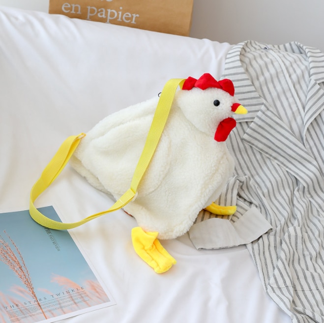 Chicken Bag Plush Sling Bag