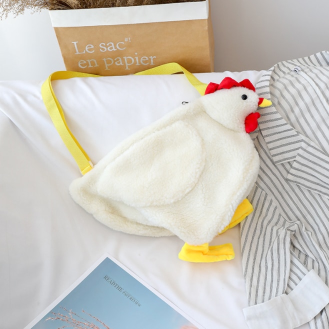 Chicken Bag Plush Sling Bag