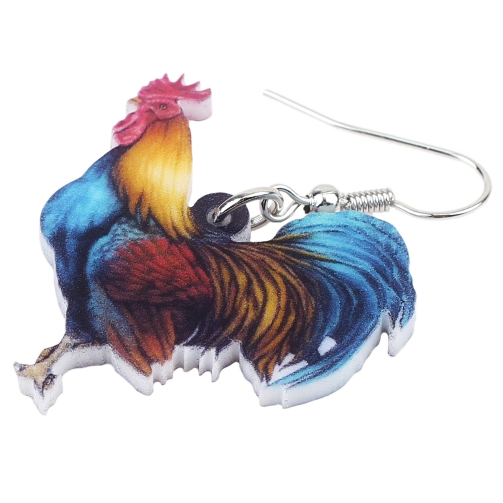 Chicken Earrings Ladies Farm Animal Jewelry