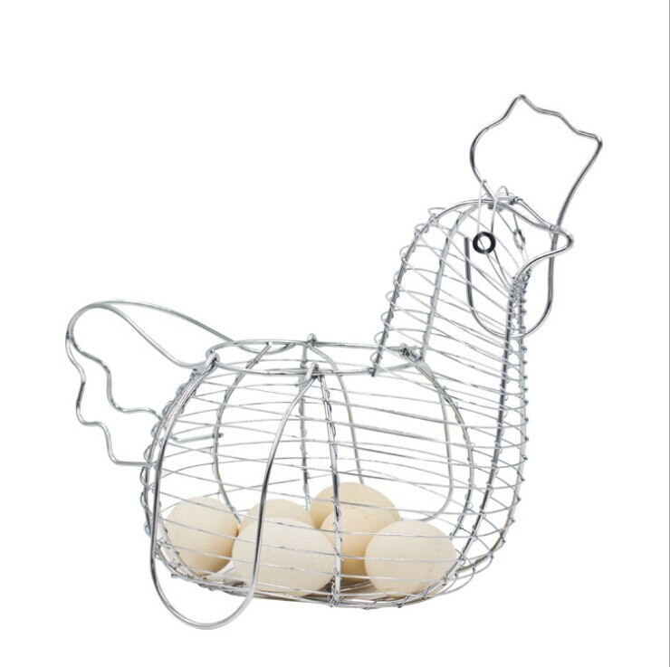 Chicken Egg Basket Metal Holder