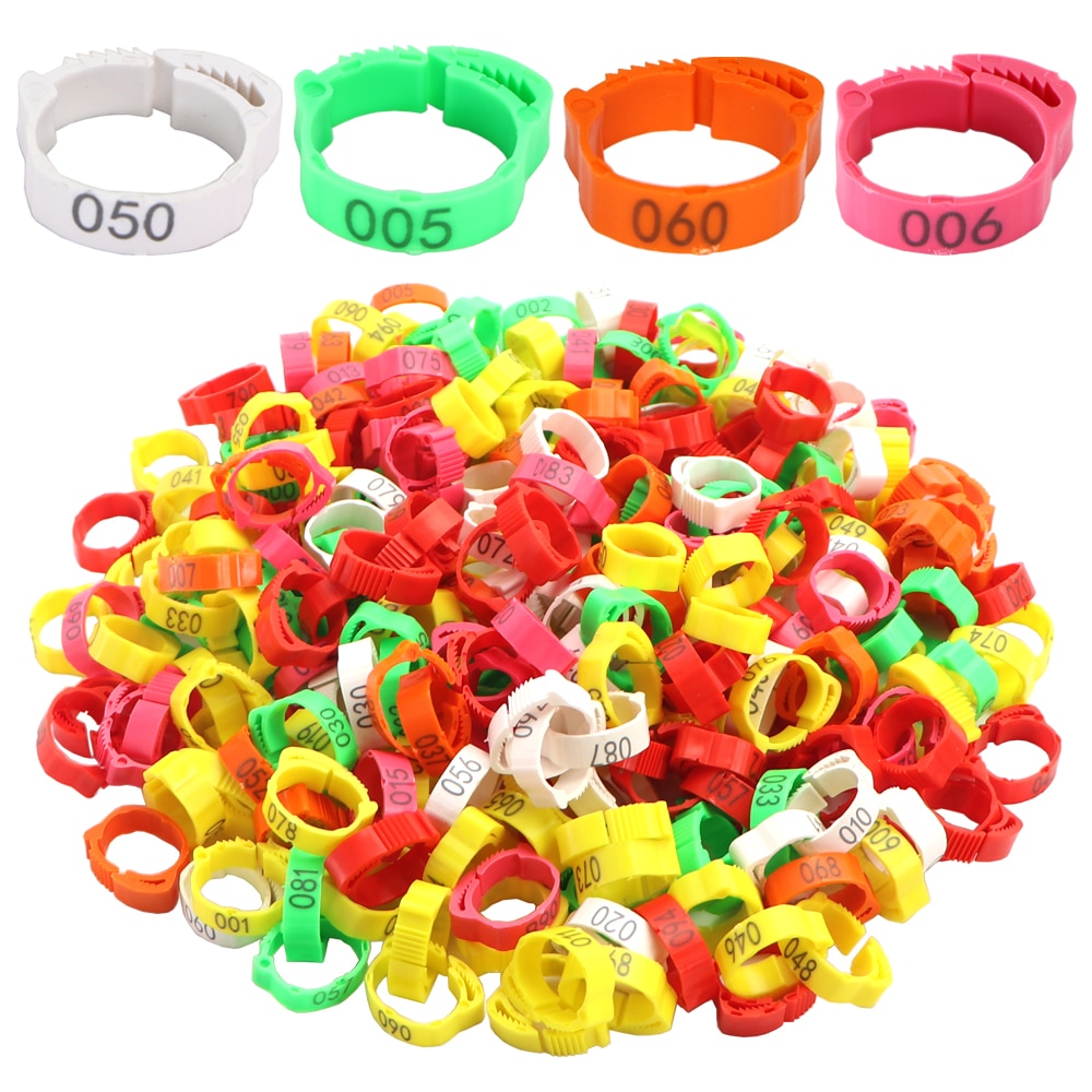 Chicken Leg Bands Adjustable Rings (30 Pcs)
