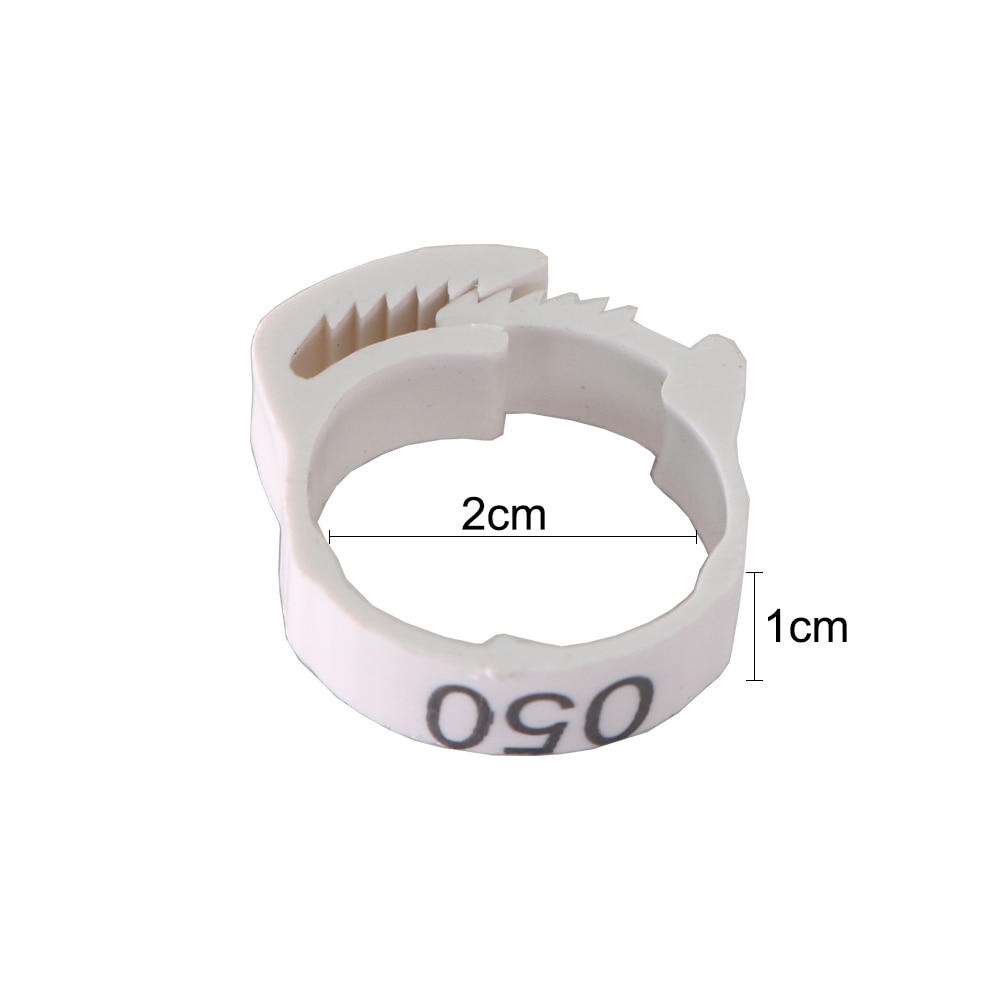Chicken Leg Bands Adjustable Rings (30 Pcs)