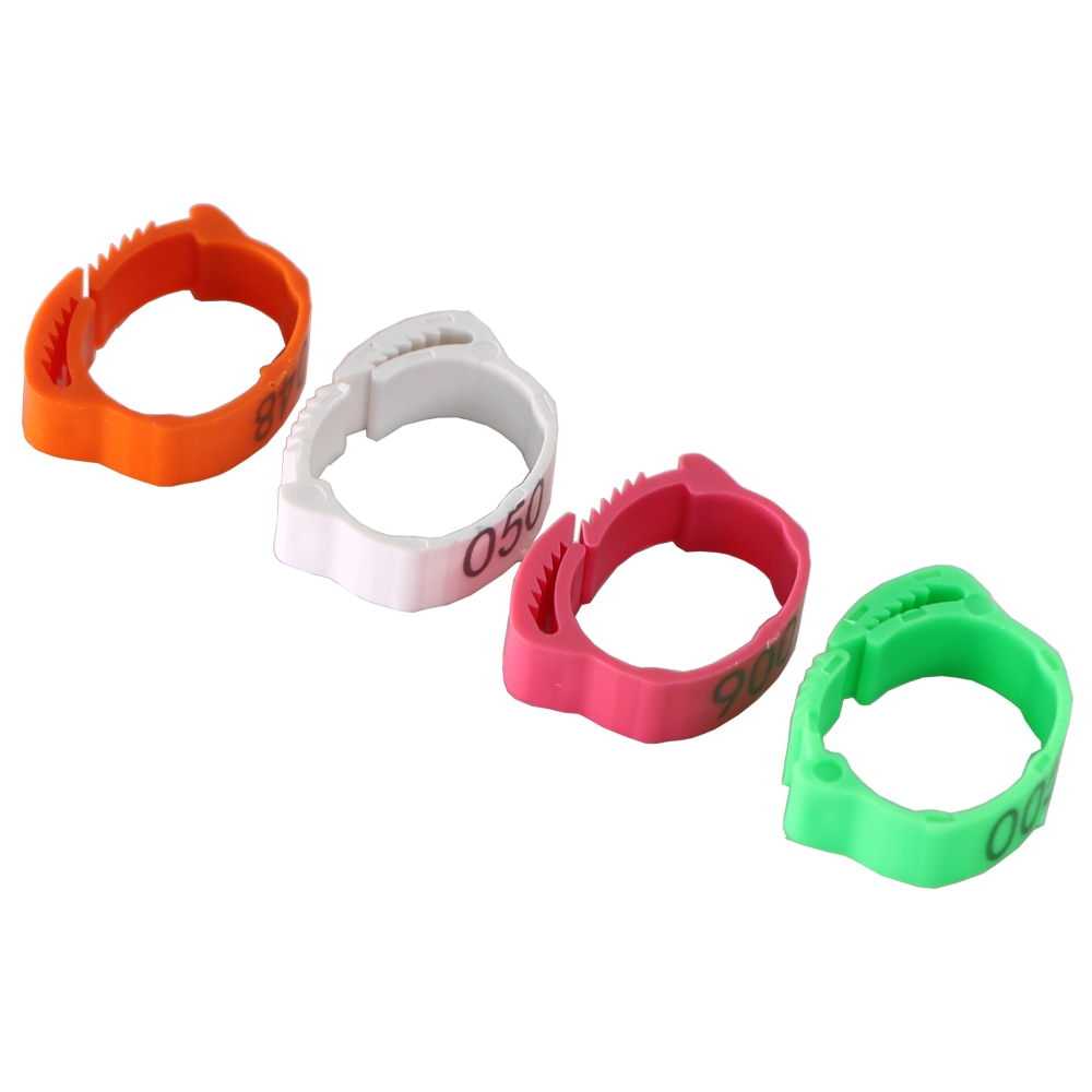 Chicken Leg Bands Adjustable Rings (30 Pcs)
