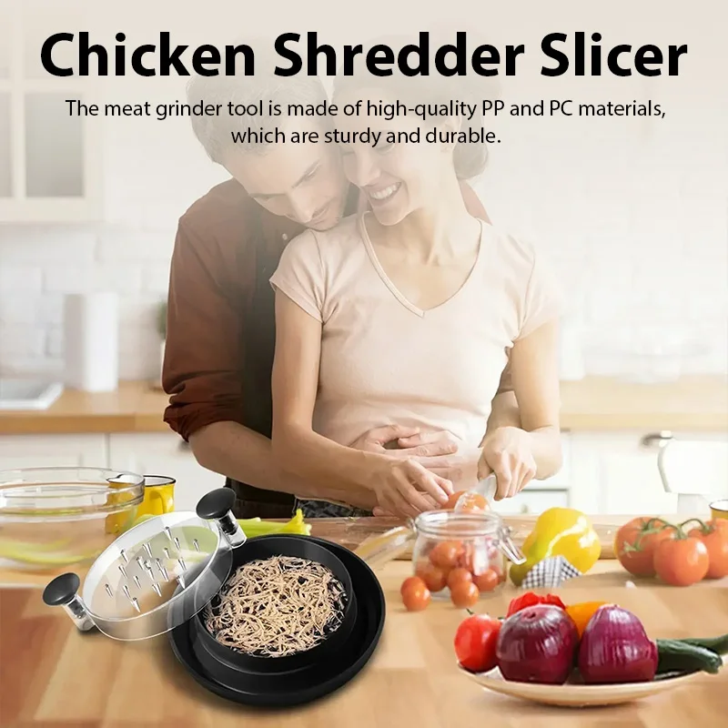 Chicken Shredder Tool Meat Breast Shredding Separation Mincing Grinder Machine With Lid For Shredding Chicken Pork Beef Chicken Shredder Tool Meat Breast Shredding Separation Mincing Grinder Machine With Lid For Shredding Chicken Pork Beef