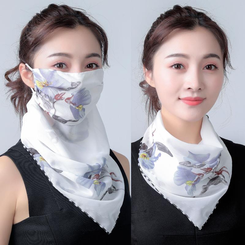 Chiffon Scarf Face Mask Protection Chiffon Scarf Face Mask Protection