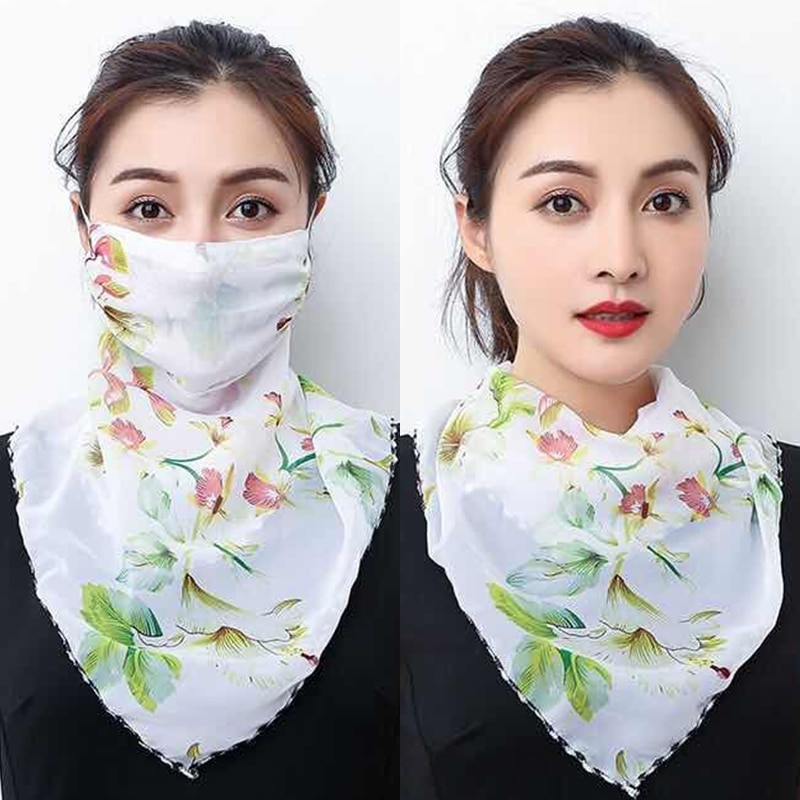 Chiffon Scarf Face Mask Protection Chiffon Scarf Face Mask Protection