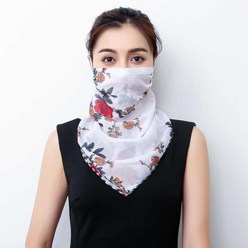 Chiffon Scarf Face Mask Protection Chiffon Scarf Face Mask Protection