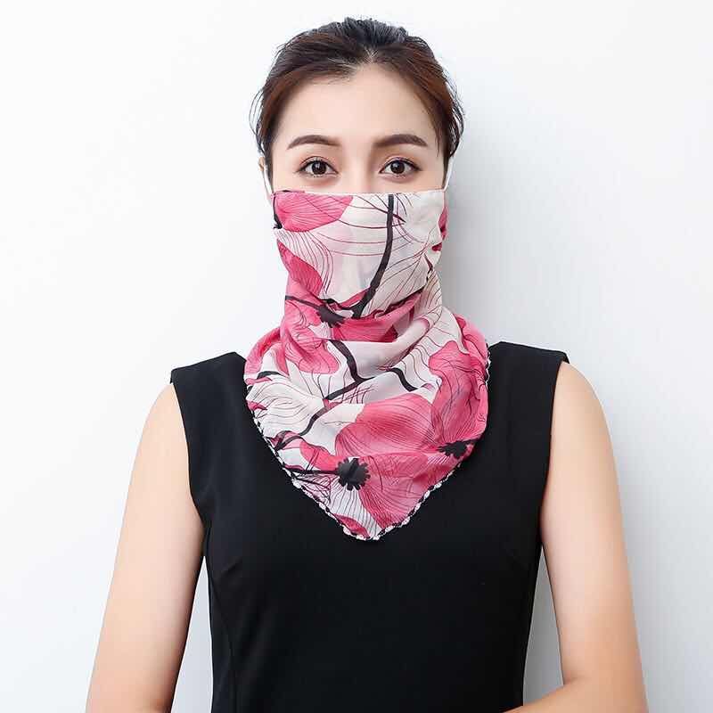 Chiffon Scarf Face Mask Protection Chiffon Scarf Face Mask Protection