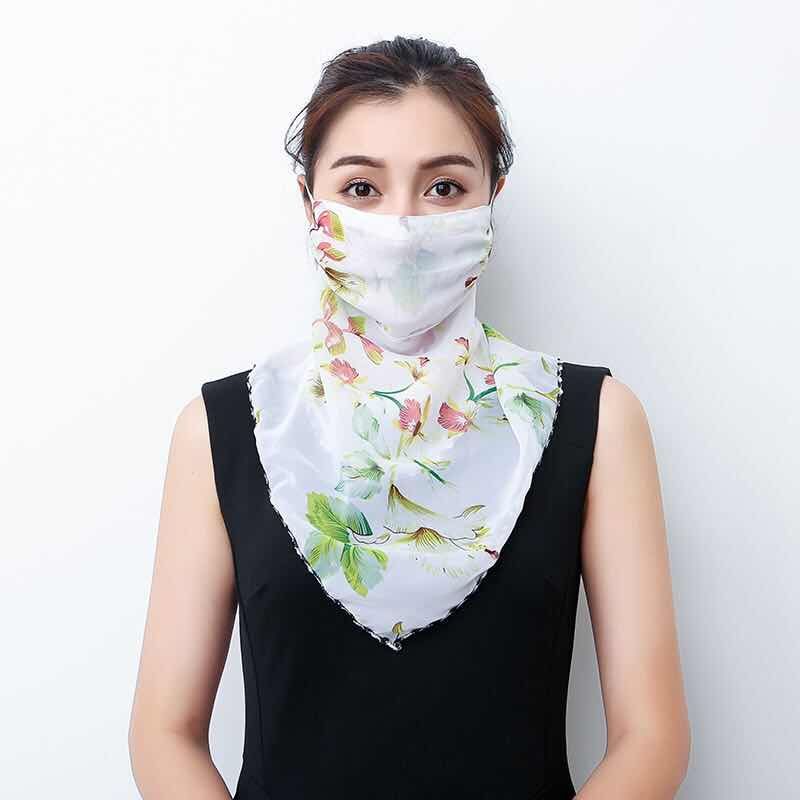 Chiffon Scarf Face Mask Protection Chiffon Scarf Face Mask Protection