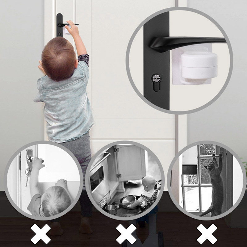 Childproof Door Lock for Handle Childproof Door Lock for Handle