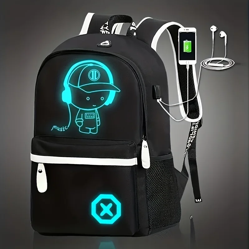 Children Backpack School Bags For Boy Girls Anime Luminous School Backpack Kids Waterproof Book Bag USB Charging Children Backpack School Bags For Boy Girls Anime Luminous School Backpack Kids Waterproof Book Bag USB Charging