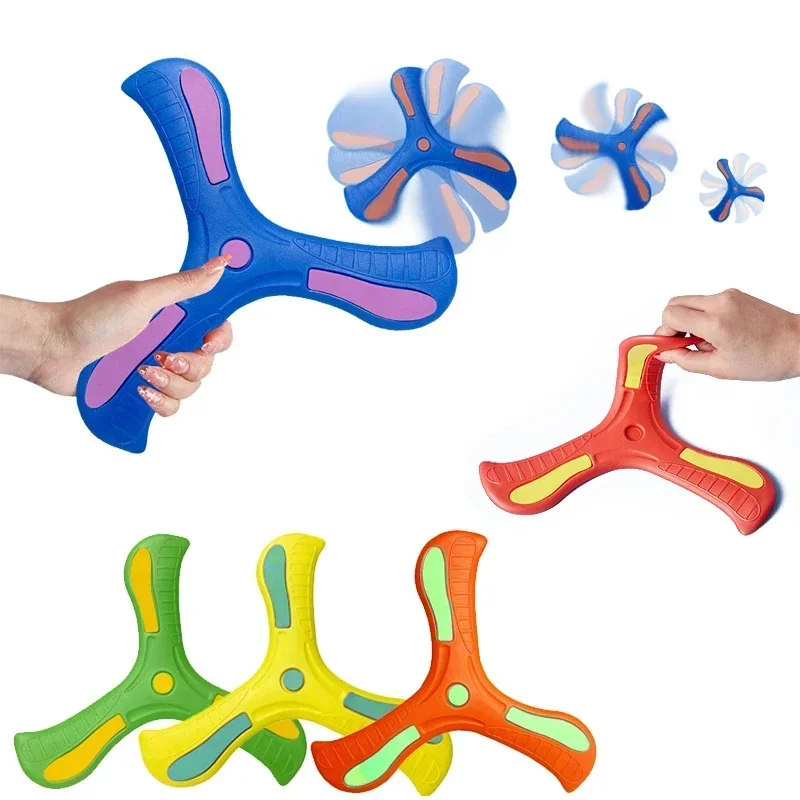 Children Boomerang Soft Three-leaf Cross Adult-kids Interactive Outdoor Toy Early Education Puzzle Decompression Gift Children Boomerang Soft Three-leaf Cross Adult-kids Interactive Outdoor Toy Early Education Puzzle Decompression Gift