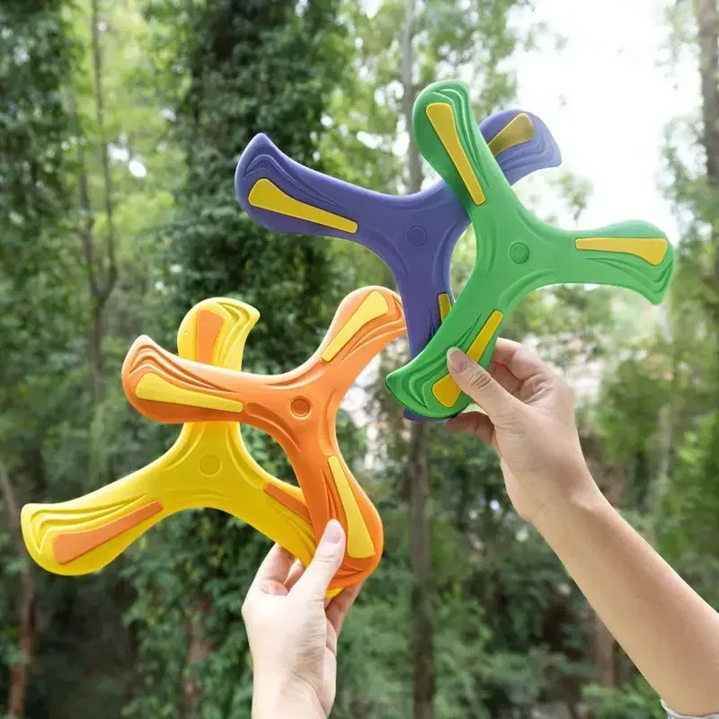 Children Boomerang Soft Three-leaf Cross Adult-kids Interactive Outdoor Toy Early Education Puzzle Decompression Gift Children Boomerang Soft Three-leaf Cross Adult-kids Interactive Outdoor Toy Early Education Puzzle Decompression Gift
