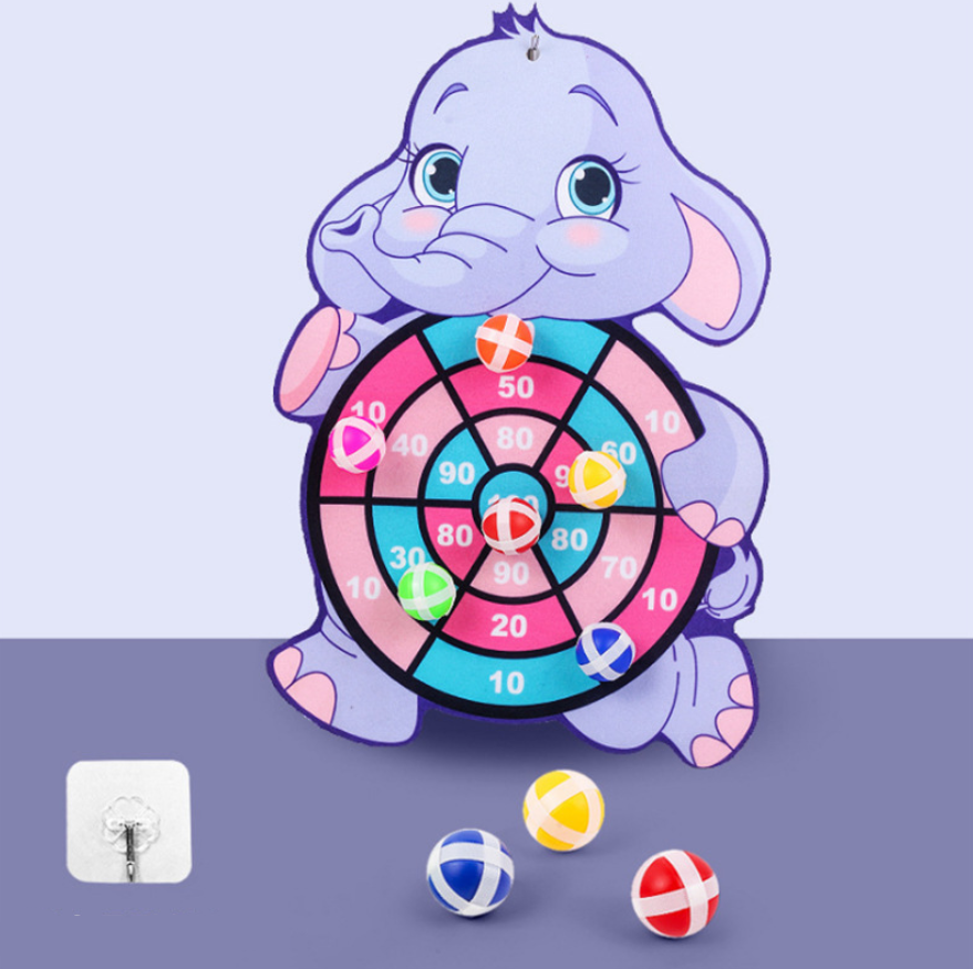 Children Cartoon Animal Dart Board Sticky Ball Rabbit Family Interactive Educational Toy Children Cartoon Animal Dart Board Sticky Ball Rabbit Family Interactive Educational Toy
