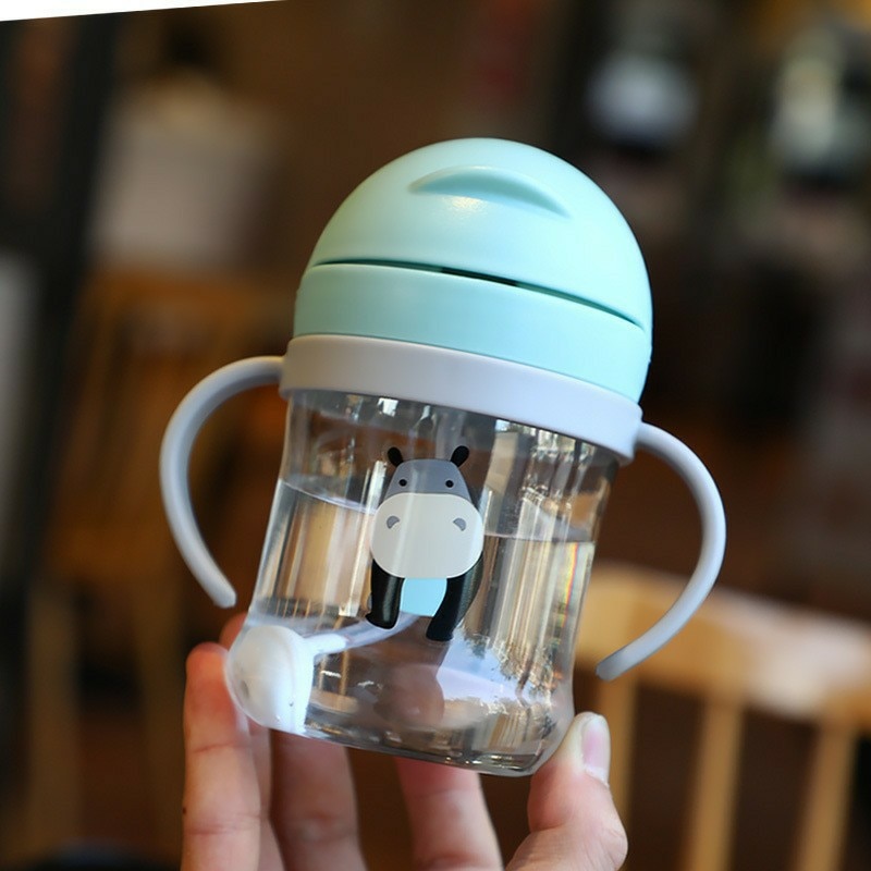 Children Cute Straw Cup Kindergarten Water Cup With Suction Ball Children Cute Straw Cup Kindergarten Water Cup With Suction Ball