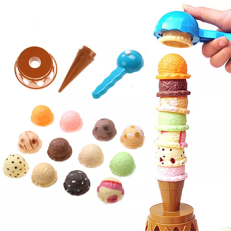 Children Simulation Food Kitchen Toy Ice Cream Stack Up Play Kids Pretend Play Toys Educational Toys For Baby Gifts Children Simulation Food Kitchen Toy Ice Cream Stack Up Play Kids Pretend Play Toys Educational Toys For Baby Gifts